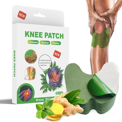 Knee patch 10 PCS   اللاصقات الحرارية الطبيعية لتخلص من ألم الركبة