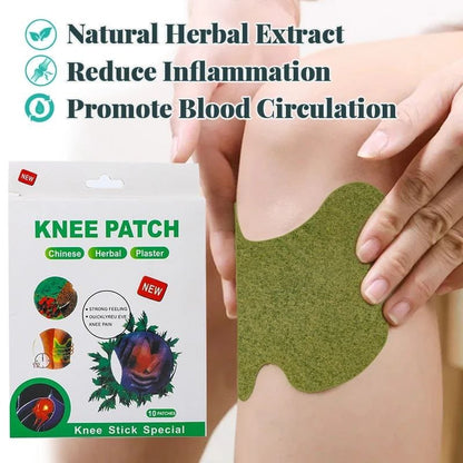Knee patch 10 PCS   اللاصقات الحرارية الطبيعية لتخلص من ألم الركبة