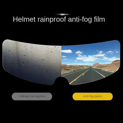 Film anti-buée et pluie pour casque de moto