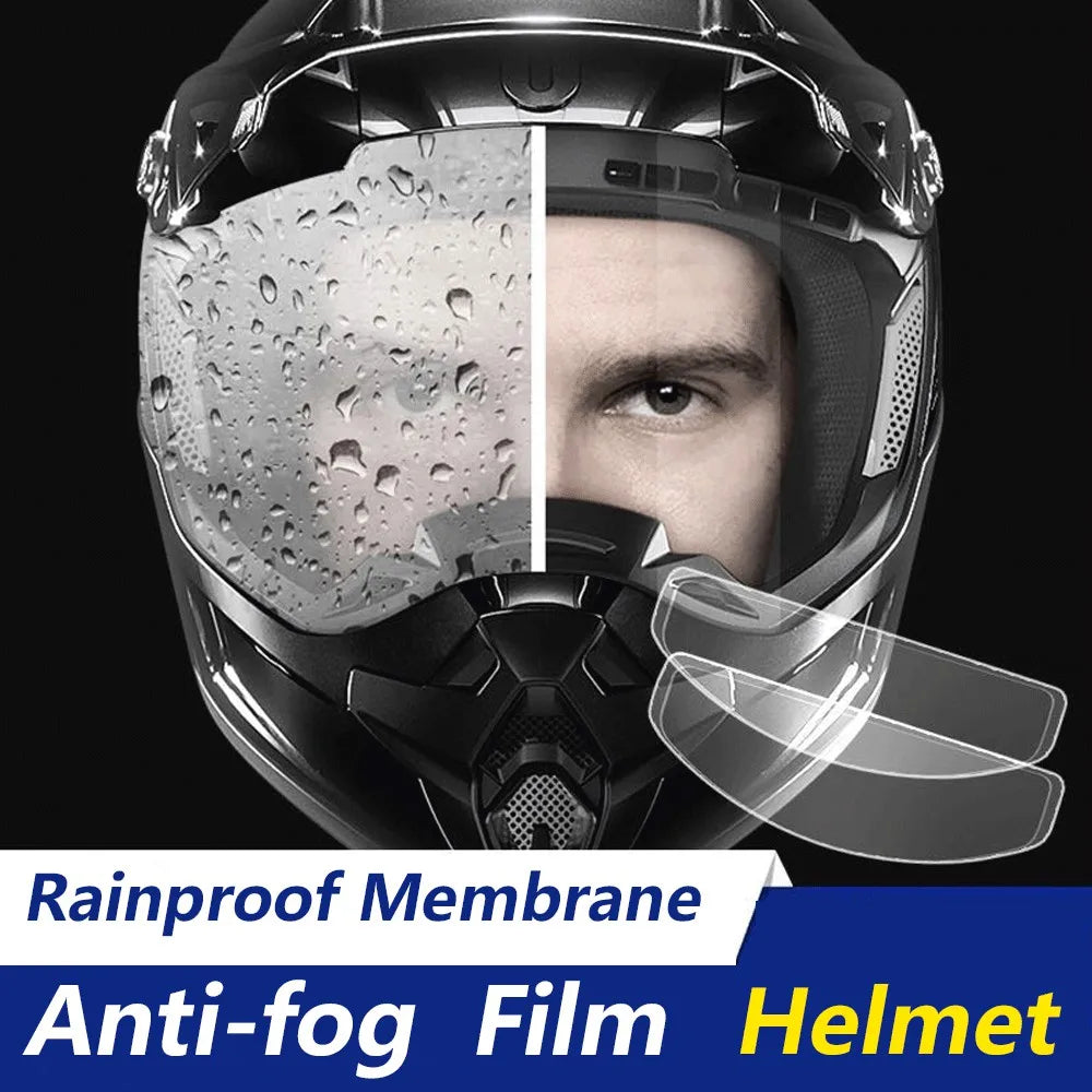 Film anti-buée et pluie pour casque de moto