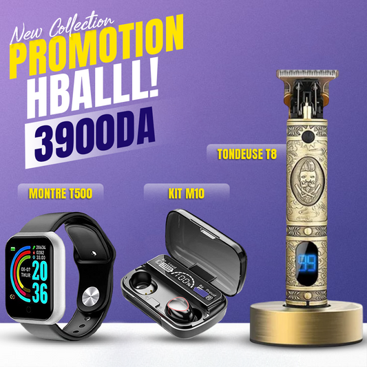 Pack ( Smart watch & bluetooth kit & Tondeuse T8 )