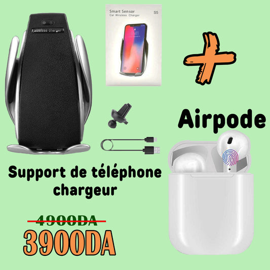 Support magnétique + Airpod